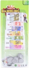 Euro play money – banknotes and coins