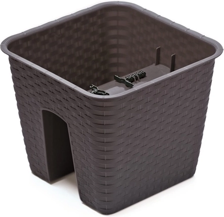 Puķupods balkona margai Ratolla 28 cm, antracīts