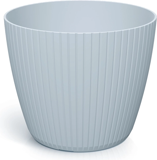 Plastmasas puķu pods Lamia 29,5 cm gaiši pelēks