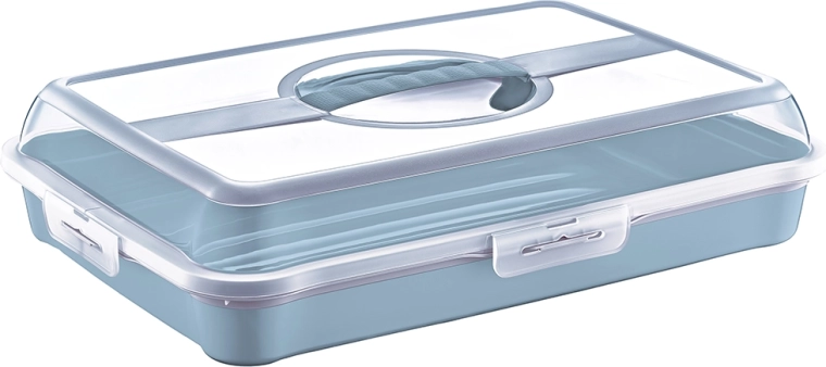 Cake and pastry carrier Party-Butler Nordic Blue 43 × 29.5 × 10.5 cm