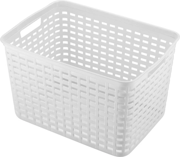 HEIDRUN Plastic Storage Basket 39 × 29 × 22 cm – assorted colors