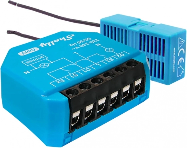 Shelly 2L Gen3 WiFi divkanālu apgaismojuma regulators