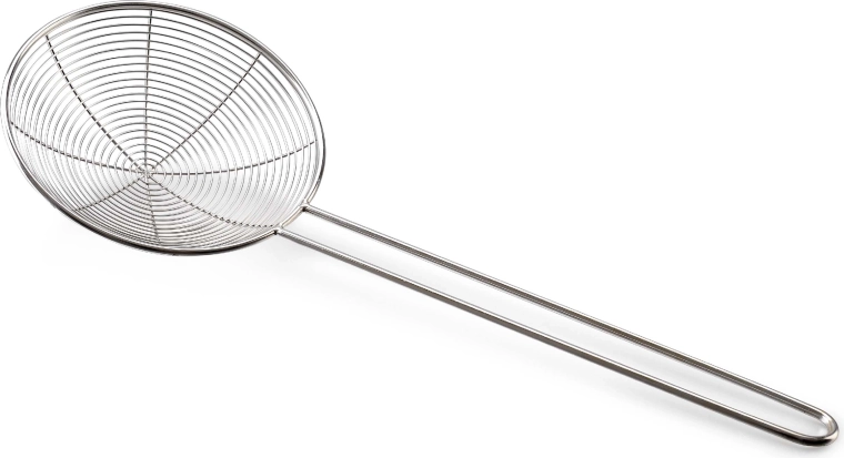 Nerūsējošā tērauda siets/caurduris ar rokturi TORO 16 cm spirāle