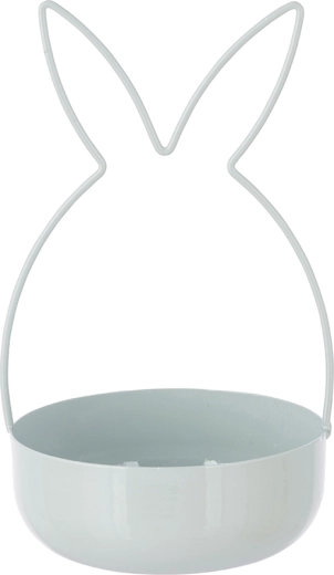 Decorative metal rabbit stand, mint