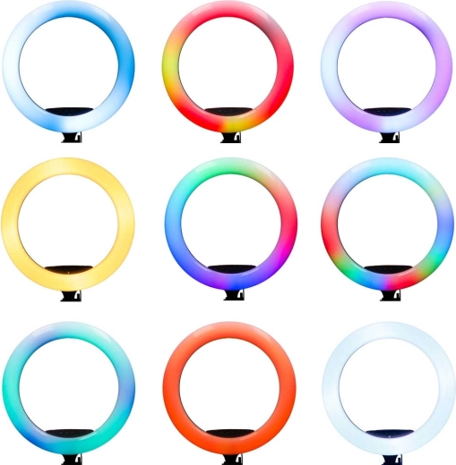 RGB colors, white 2700–7000 K and dynamic modes