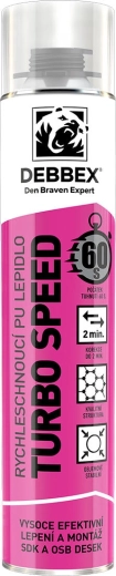 Montāžas PU putas Turbo Speed 750 ml – ātri cietējošas