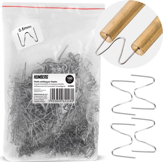 Skavas plastmasas metinātājam, tips B 6 mm – 100 gab. Humberg