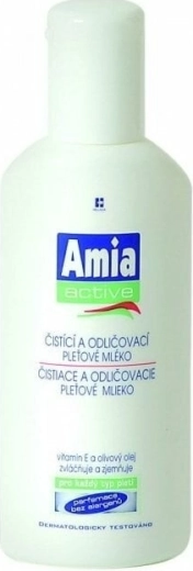 Amia Active attīrošs un kosmētikas noņemšanas sejas pieniņš 200 ml