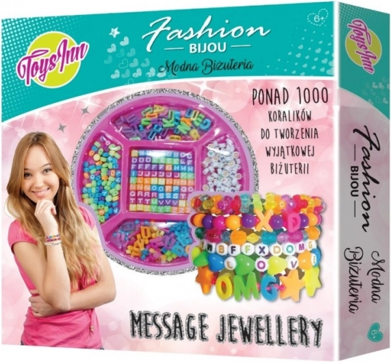 Aproču izgatavošanas komplekts ar burtiņiem Message Jewellery