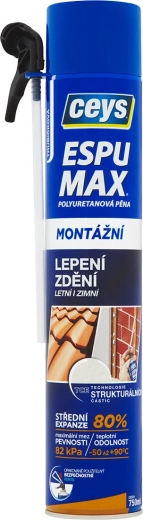 Montāžas un līmēšanas PU putas 750 ml CEYS