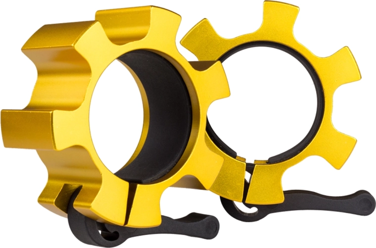 Ātrās fiksācijas skavas olimpiskajam stienim 50 mm – zelta HMS ZG1500