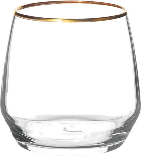 Gold rim for elegant serving