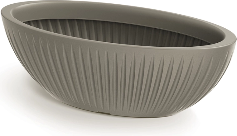 Puķu pods Latia Oval 58 cm mokas krāsā