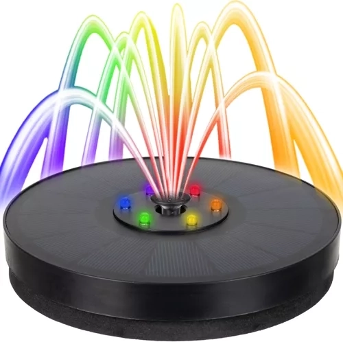 Iespaidīga ūdens strūkla un LED RGB atmosfēra