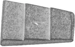 Metal securing wedge No. 5, 38 × 50 mm (20 pcs)