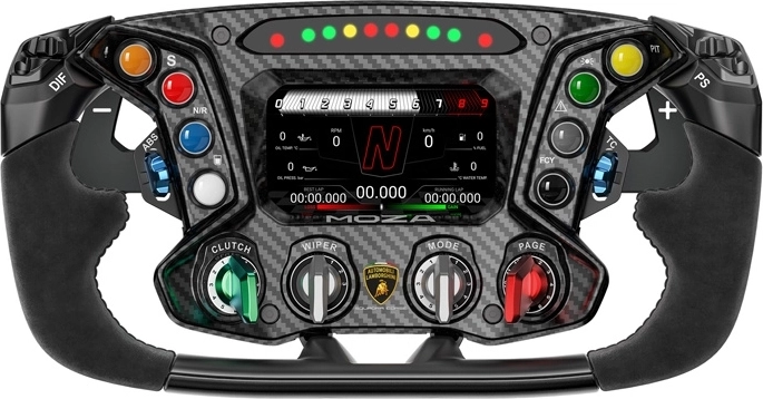 Moza RS070 Lamborghini Essenza SCV12 sim‑racing stūre