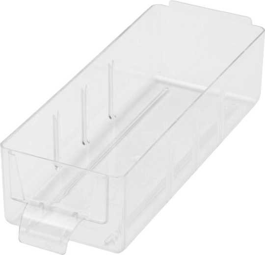 Small plastic box S with dividers 13.8 × 5.2 × 3.5 cm