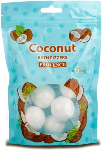 Fizzy Bath Bombs Provence Coconut 6 pcs