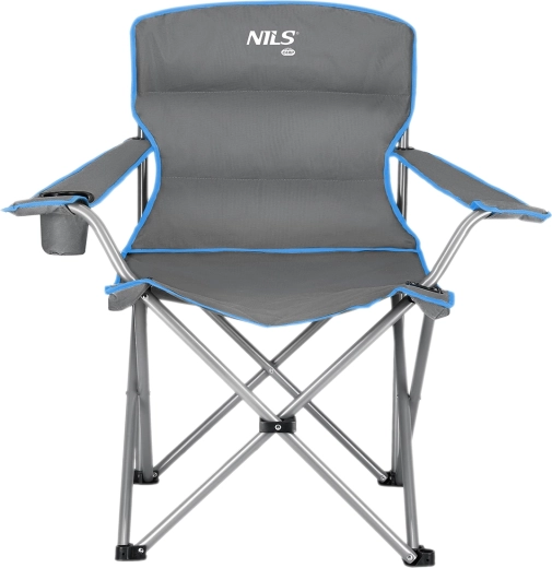 Salokāms kempinga krēsls NILS Camp, pelēki zils