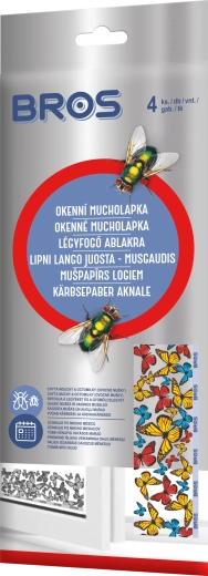 Bros logu mušu līmlente 4 gab.