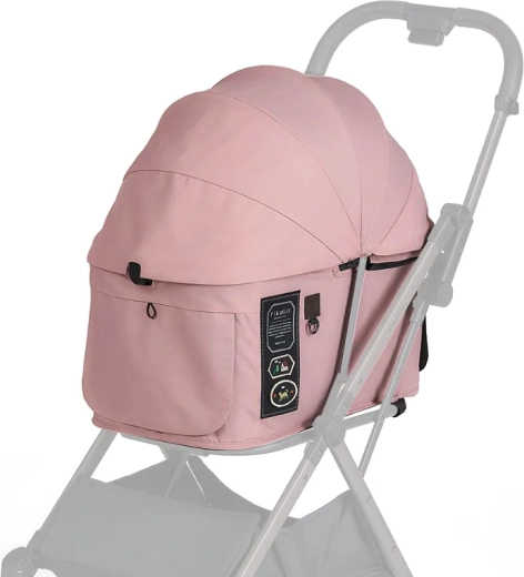 FIKAGO jumtiņš un pārsegs ratiņiem FTG2 mist pink