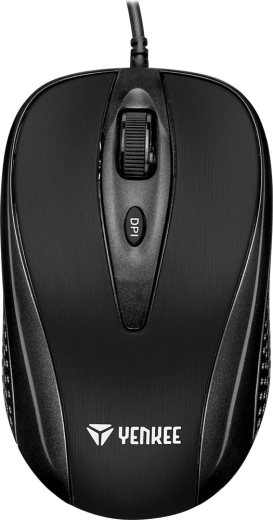 Yenkee wired optical USB mouse with 4 buttons and DPI up to 2400