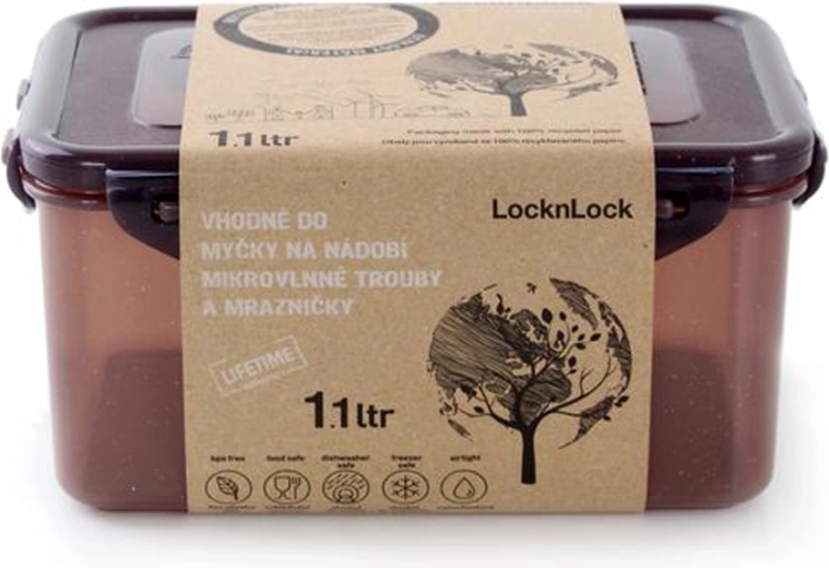 Pārtikas uzglabāšanas trauks LOCK Eco 1100 ml