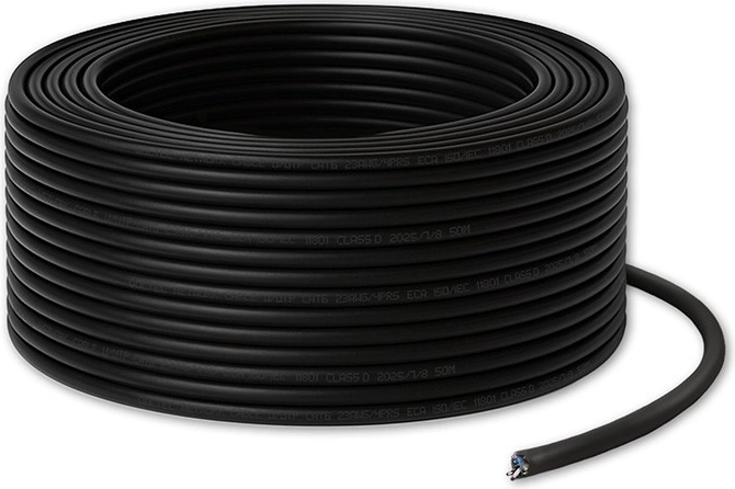 Tīkla patch kabelis UTP CAT6 50 m melns