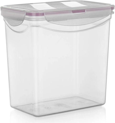 Hermetic food container LARA 3 l, rectangular, plastic