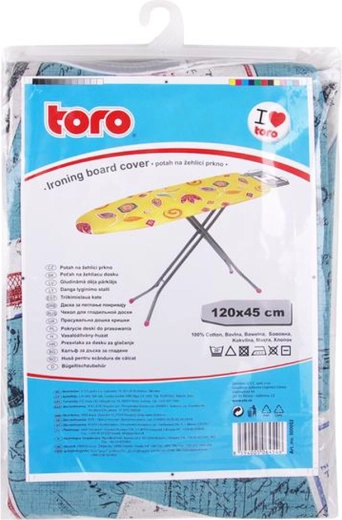 Gludināmā dēļa pārvalks Toro 45 × 120 cm, kokvilna