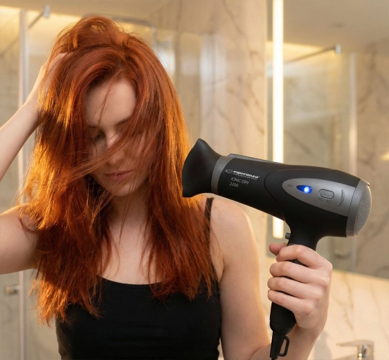 Ionic function for smoother hair