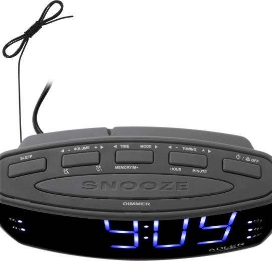 FM/AM radio and wake-up of your choice