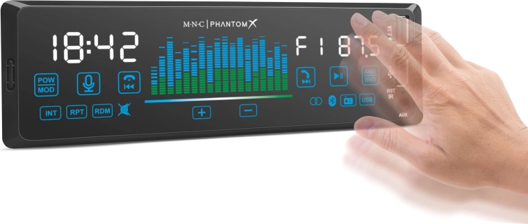 Gesture control and touchscreen panel