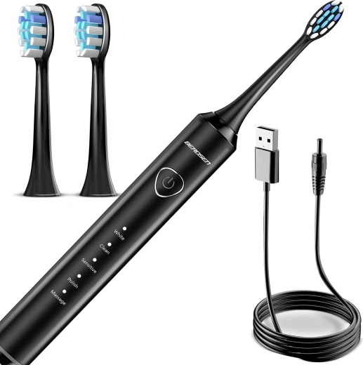 Pilns komplekts ar USB uzlādi un 2 uzgaļiem