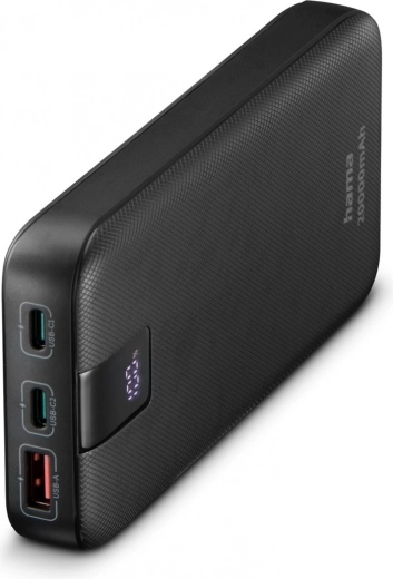 Jaudīga powerbanka 20000 mAh, antracīta