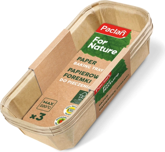 Paclan For Nature compostable paper baking molds 3 pcs
