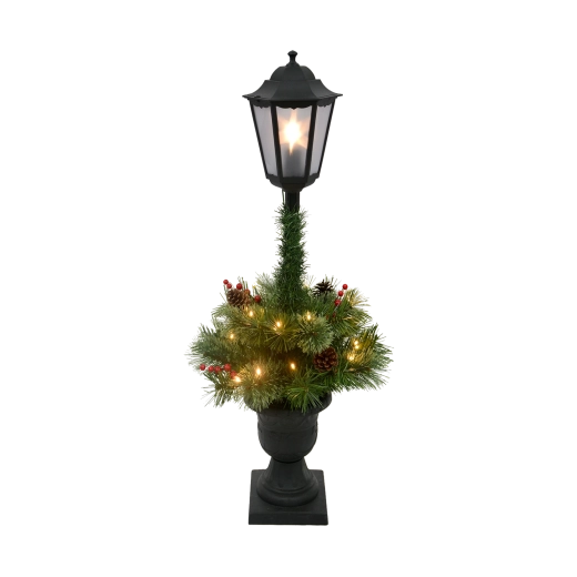 Ziemassvētku LED laterna ar dekorāciju, 90 cm