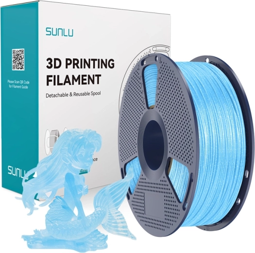 Sunlu PLA Twinkling filament glossy blue 1.75 mm 1 kg