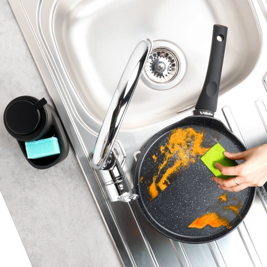Non-stick granite surface for easy flipping
