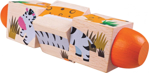 Bigjigs Toys motoriskais cilindrs Džungļi