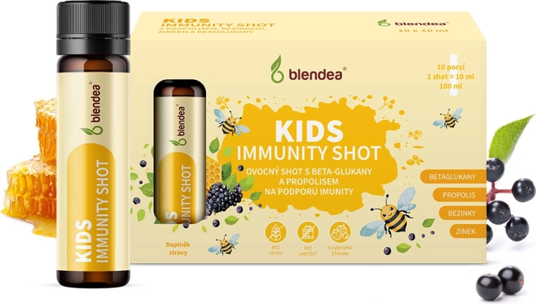 Blendea imunitātes šots bērniem ar propolisu un beta-glikāniem 10 × 10 ml