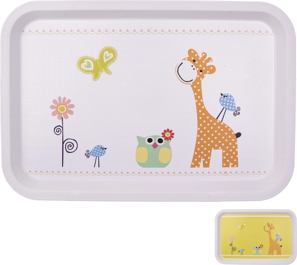 Toya plastic tray with giraffe design 30.5 × 21 cm (mix)
