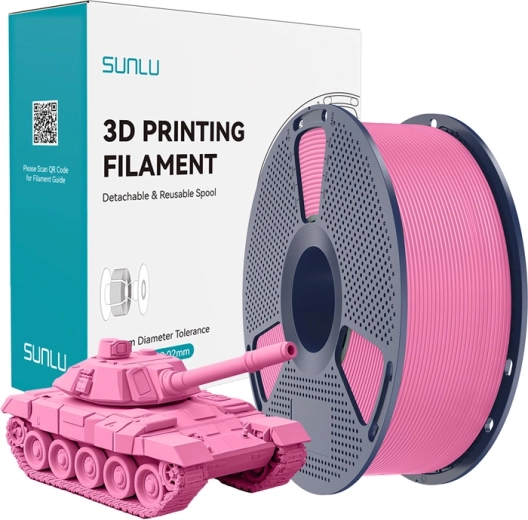 Sunlu PLA+ ātrgaitas filaments rozā