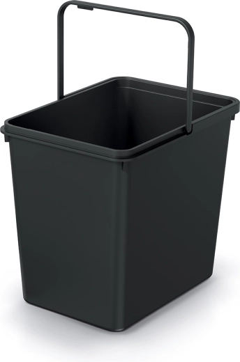 Atkritumu tvertne Systema Basic 23 l – pārstrādāta melna