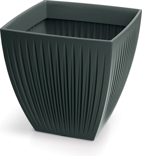 Puķu pods Latia Square Midl 48 × 48 × 48 cm antracīts