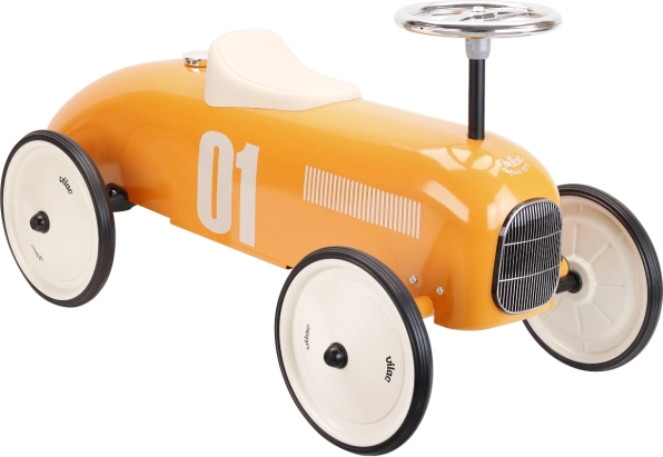 Vilac vintage metal ride-on orange