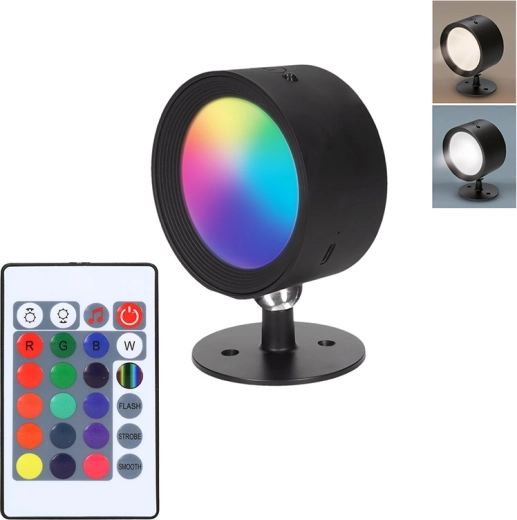 Solight rechargeable LED wall light RGB with remote control