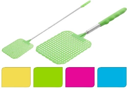 Teleskopiska mušu pletne 24–56 cm, krāsu mikss