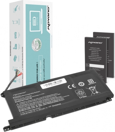 Movano PG03XL Battery for HP 15-DH, 15-EC, 15-DK and 16-A Laptops, 4150 mAh (47 Wh)