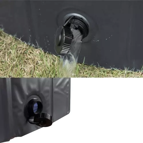 Quick water draining thanks to the valve